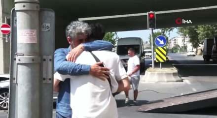 Kazaya karışan oğlunu teselli eden babanın s&ouml;zleri ve sakinliği dikkat &ccedil;ekti