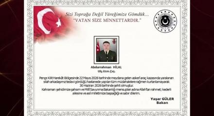 Milli Savunma Bakanlığı duyurdu: Bir askerimiz şehit d&uuml;şt&uuml;