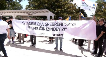 200 liseli &ouml;ğrenciden anlamlı mesaj: "İstanbul&rsquo;dan Srebrenitsa'ya, İnsanlığın İzindeyiz!"