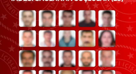 12 &uuml;lkede operasyon! Kırmızı b&uuml;ltenli 29 firari T&uuml;rkiye'ye getirildi