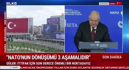 36. NATO Zirvesi'nde Bakan Yaşar G&uuml;ler NATO'nun askeri g&uuml;c&uuml; hakkında konuştu