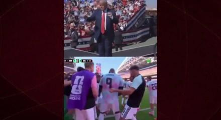  Bel&ccedil;ikalı oyuncular ABD galibiyeti sonrasında Trump'ı Ti'ye aldı...