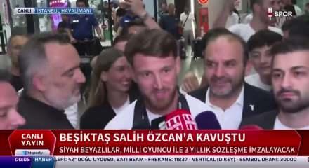 Beşiktaş'ın yeni transferi Salih &Ouml;zcan, İstanbul'a geldi