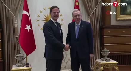 Cumhurbaşkanı Recep Tayyip Erdoğan'dan NATO zirve &ouml;ncesi iki &ouml;nemli g&ouml;r&uuml;şme