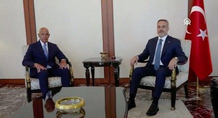 Hakan Fidan Tom Barrack'ı kabul etti
