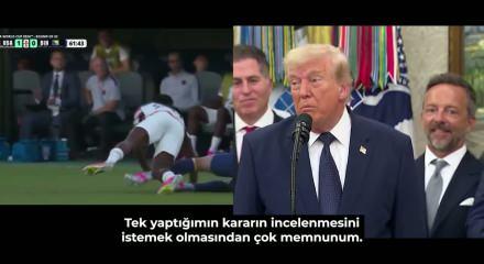 İptal edilen kırmızı kart D&uuml;nya Kupasını karıştırdı! İşte Trump'tan ilk a&ccedil;ıklamalar
