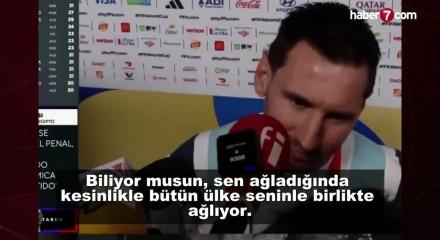 Messi ağlamasının sebebini a&ccedil;ıkladı