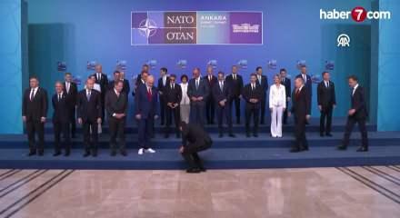 NATO aile fotoğrafı &ccedil;ekiminde Meloni, Trump&rsquo;ın geldiğini g&ouml;r&uuml;nce başını &ccedil;evirdi