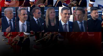 NATO liderlerinin mehter marşına tepkileri kamerada!