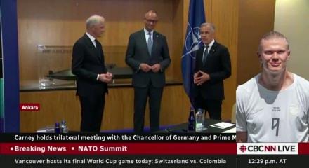  NATO Zirvesi'nde Norve&ccedil;'e esprili Erling Haaland teklifi yapıldı