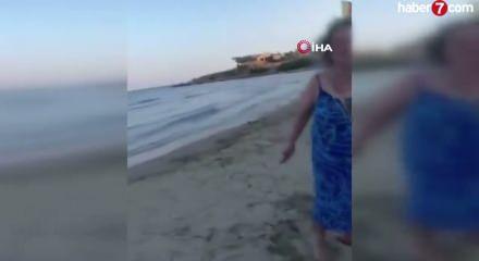 Plajda tesett&uuml;rl&uuml; anne ile kızına saldıran kadın mahkemeye sevk edildi