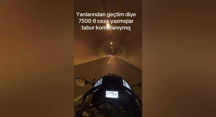 T&uuml;nele 185 km hızla girdi, yediği cezayı tabur komutanına attı!