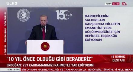  Cumhurbaşkanı Erdoğan darbeceler karşı "Gardımızı d&uuml;ş&uuml;rmeyeceğiz" uyarısında bulundu