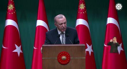 Cumhurbaşkanı Erdoğan: İki program sayesinde toplam 1 trilyon liralık uygun koşullu kredinin &ouml;n&uuml;n&uuml; a&ccedil;mış oluyoruz