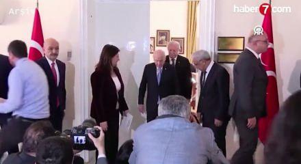 DEM Parti MHP lideri Devlet Bah&ccedil;eli'yi ziyaret etti.