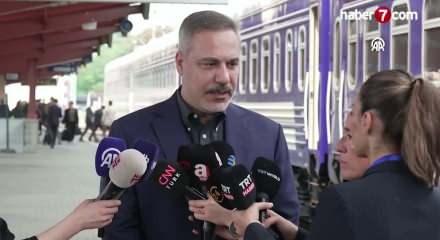 Dışişleri Bakanı Fidan, Ukrayna ziyareti &ouml;ncesi basına deme&ccedil; verdi