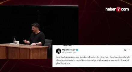 Oğuzhan Uğur: "Devletin resmi kurumları dışında hareket etmemenin &ouml;nemini g&ouml;rm&uuml;ş olduk&hellip;"