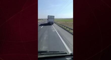 "Uyan arkadaş!" Viranşehir yolunda hayat kurtaran korna sesi