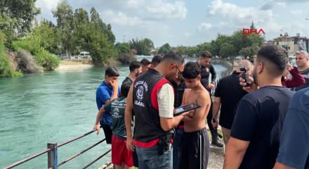 Adana'da tehlikeli serinlik: Kanala giren &ccedil;ocukların ailelerine ceza yağdı!