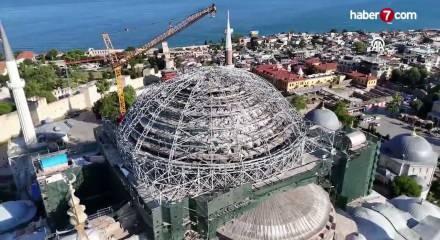 Ayasofya'da restorasyon s&uuml;r&uuml;yor!