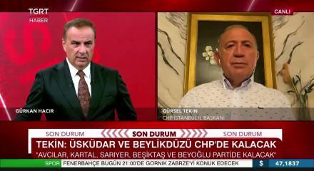 CHP İstanbul İl Başkanı G&uuml;rsel Tekin, CHP'de kalacak belediyeleri a&ccedil;ıkladı