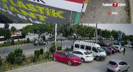 Drift atarak geldi, başka bir otomobile &ccedil;arparak ka&ccedil;tı
