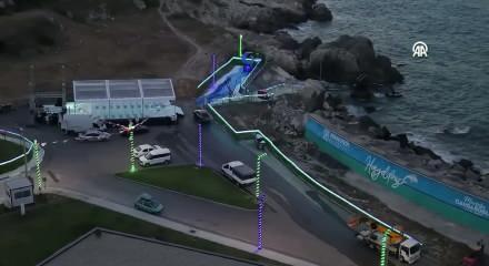 Karaburun'da T&uuml;rkiye'nin ilk yerli deniz dalga enerjisi tesisi hizmete a&ccedil;ıldı