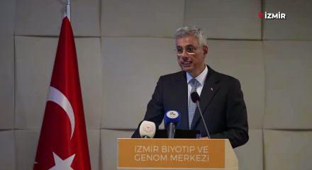 Sağlık Bakanı Memişoğlu İzmir Biyotıp ve Genom Merkezi'ni ziyaret etti