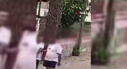 Samsun'da dehşet anları! &Ouml;nce yumrukladı, sonra bacaklarından vurdu: O anlar kamerada