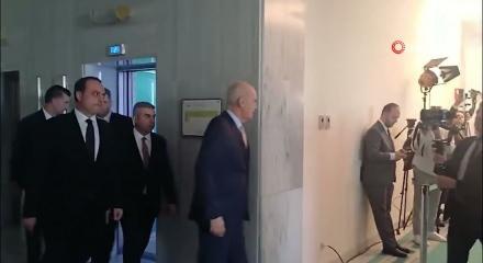 TBMM Başkanı Numan Kurtulmuş ile MHP Genel Başkanı Devlet Bah&ccedil;eli g&ouml;r&uuml;şmesi başladı