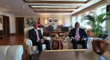 Bakan Ersoy Tom Barrack'ı ağırladı