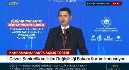 Bakan Kurum, Kahramanmaraş'ta &ouml;nemli a&ccedil;ıklamalarda bulunuyor