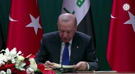Cumhurbaşkanı Erdoğan'dan Irak'a destek ve iş birliği mesajı