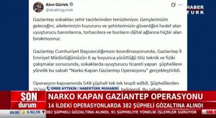 Gaziantep merkezli 14 ilde 'Narko Kapan Operasyonu'