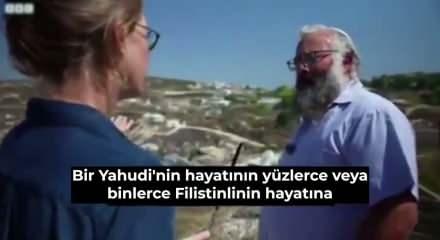 Hepsini &ouml;ld&uuml;rmekle tehdit etti: Bir Yahudi'nin hayatı 10 milyon Filistinliye bedel