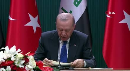 Cumhurbaşkanı Erdoğan'dan Irak'a destek ve iş birliği mesajı