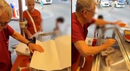 Sosyal medyada g&uuml;ndem olan lahmacuncunun tezg&acirc;hı kaldırıldı