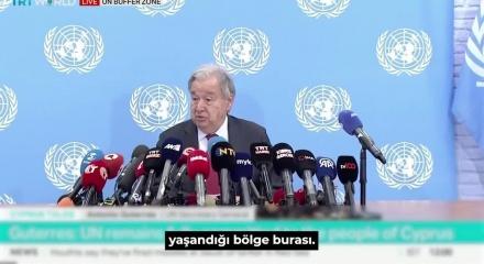 T&uuml;rk ve Rum liderlerle g&ouml;r&uuml;şen Guterres &ouml;nemli a&ccedil;ıklamalarda bulundu