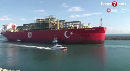  T&uuml;rkiye'nin ilk y&uuml;zer &uuml;retim platformu Osman Gazi Sakarya Gaz sahasına ge&ccedil;iyor...