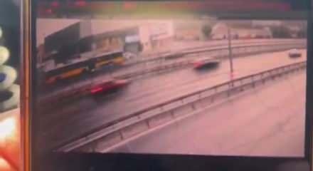3 kişi hayatını kaybetmişti: K&uuml;&ccedil;&uuml;k&ccedil;ekmece'deki feci kaza kamerada!