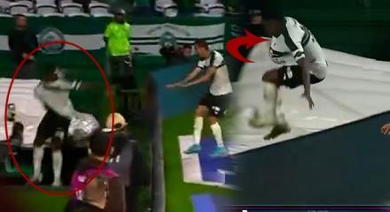 Attığı gol sevinci yarıda kaldı! İlgin&ccedil; anlar kamerada