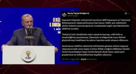 Cumhurbaşkanı Erdoğan: T&uuml;rkiye'yi ter&ouml;rden kurtarmayı hedefleyen adım hayırlı olsun