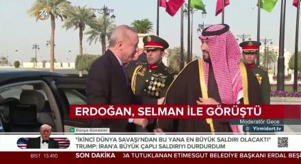 Cumhurbaşkanı Erdoğan, Suudi Prens Selman ile g&ouml;r&uuml;şt&uuml;