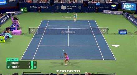 Milli tenis&ccedil;i Zeynep S&ouml;nmez, Kanada A&ccedil;ık Tenis Turnuvası'nda bir &uuml;st tura y&uuml;kseldi!