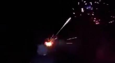 Rus birliklerinin Kamikaze iha saldırısını taramalı silahlarla engelledi
