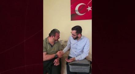 Tayini &ccedil;ıkan imamdan down sendromlu arkadaşına veda