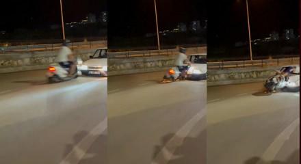 Adıyaman'da trafikte tehlikeli &ccedil;ekim kazayla bitti: 1 yaralı