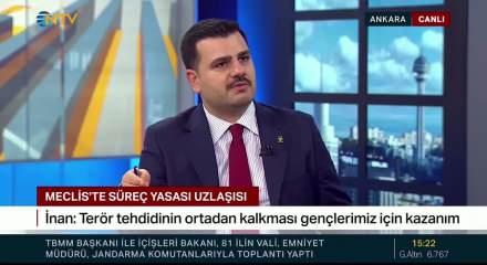 AK Parti Genel Sekreteri İnan'dan ter&ouml;rs&uuml;z T&uuml;rkiye mesajı
