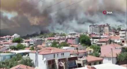 Balıkesir'deki Kaz Dağları'nda yangın &ccedil;ıktı