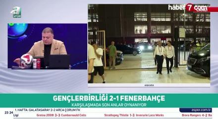 Fenerbah&ccedil;e, deplasmanda Gen&ccedil;lerbirliği'ne 2-1 mağlup oldu